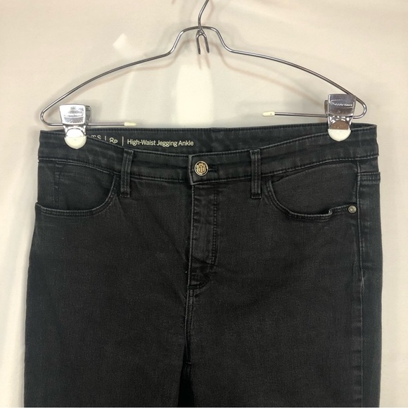 Talbots Women’s High Waisted Ankle Jegging Jeans Black Patch Pockets - Picture 3 of 9